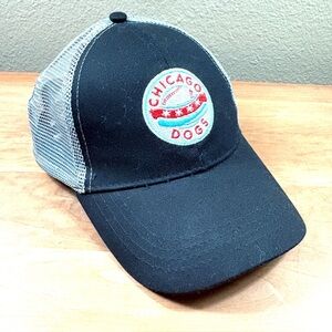 Chicago Dogs FANS FIRST Unisex Black Mesh Trucker Adjustable Hat